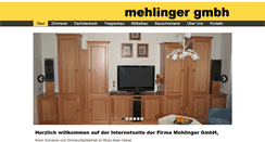 Desktop Screenshot of mehlinger-gmbh.de