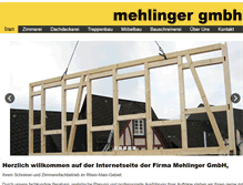 Tablet Screenshot of mehlinger-gmbh.de